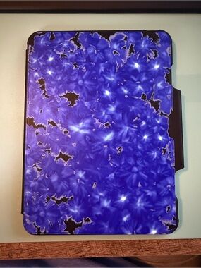 CASETiFY Blue Floral iPad Case with Stand | Apple Pencil Compatible